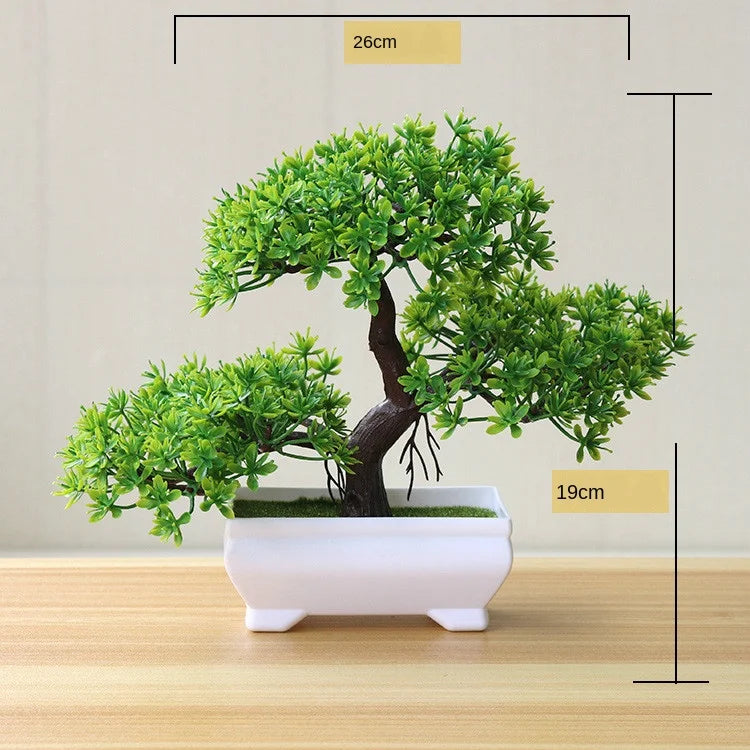 New Green Artificial Plants Bonsai Small Tree Grass Flower Potted Bonsai  Halloween Wedding Christmas Party Home office decor