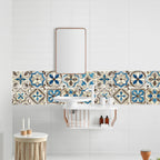 Retro Matte Tile Stickers — 10-Piece Self-Adhesive PVC Wall Decals