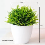 Mini Green Bonsai Tree — Artificial Potted Plant Décor