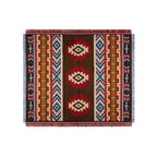 Mexican Striped Boho Blanket — Linen Throw with Tassels
