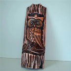 Hand-Carved African Stone Mask — Wooden Wall Hanging