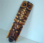 Hand-Carved African Stone Mask — Wooden Wall Hanging
