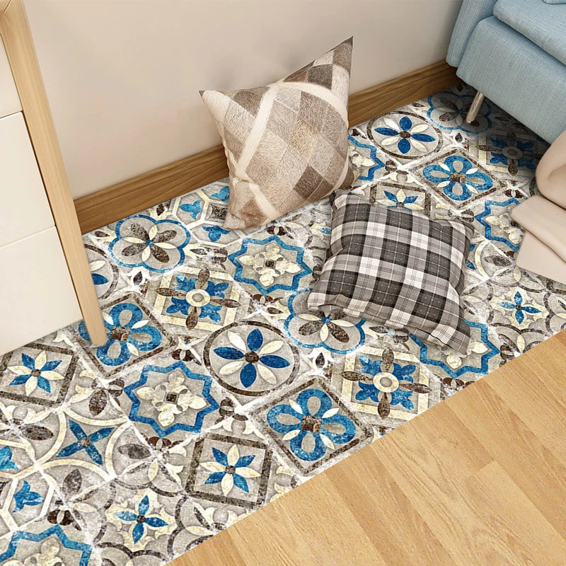 10pcs/set Retro Matte Tiles Sticker Floor Waistline Desktop Decoration Wall Decals Self-adhesive Oil-proof PVC Wallpaper