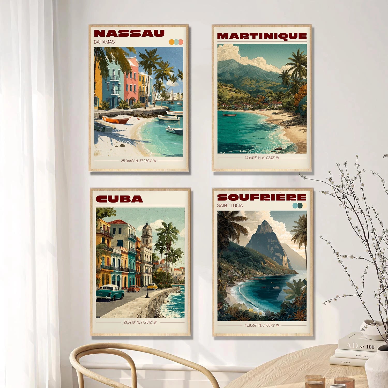 Vintage Havana, Cuba Travel Poster Canvas Print — Latin Heritage Wall Art