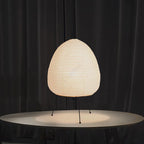 Japanese Rice Paper Table Lamp — Tripod Lantern Light, 3 Light Colors