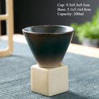 Japanese Pottery Tea Cup — Rustic Ceramic Coffee Mug