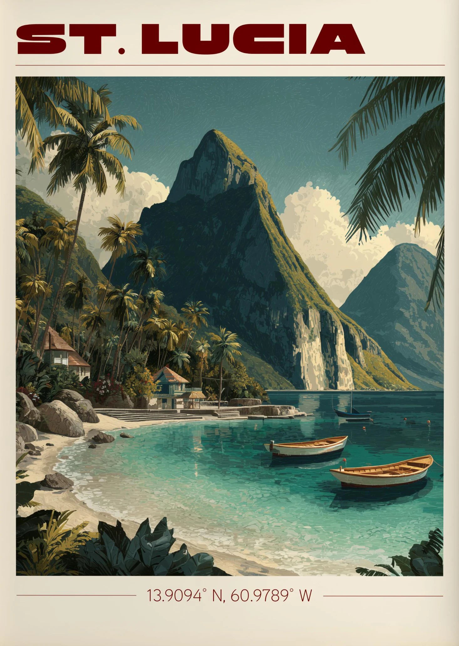 Vintage Havana, Cuba Travel Poster Canvas Print — Latin Heritage Wall Art