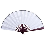 10/13 Inch Folding Fan Hand Silk Cloth DIY Chinese Folding Fan Wooden Bamboo Antiquity Fold Fans DIY Calligraphy Painting Decor