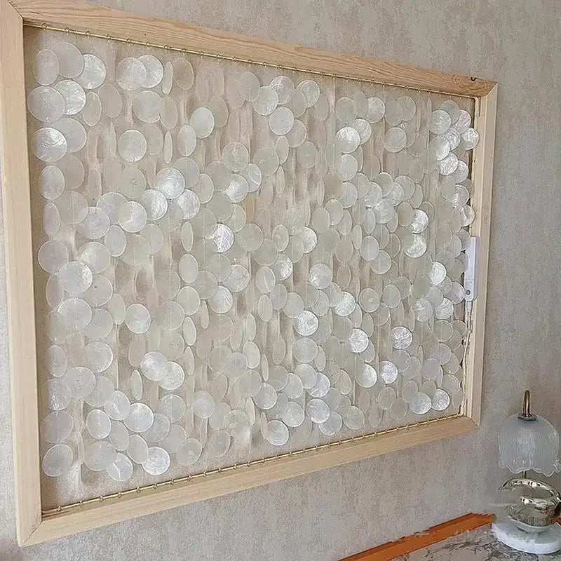 Natural White Capiz Shells round with Holes Top Quality for Wind Chimes Jewelry Making And Home Decor