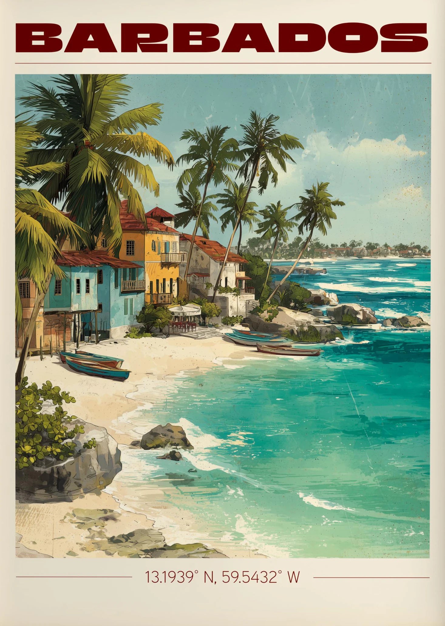 Vintage Havana, Cuba Travel Poster Canvas Print — Latin Heritage Wall Art
