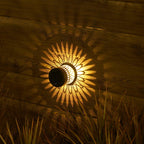 Solar Datura Lantern Wall Light — Outdoor Garden & Patio Lamp