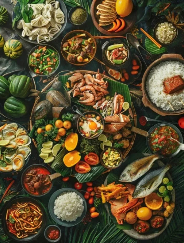 Filipino Landscape Canvas Print — Cuisine, Fishing & Nature Wall Art