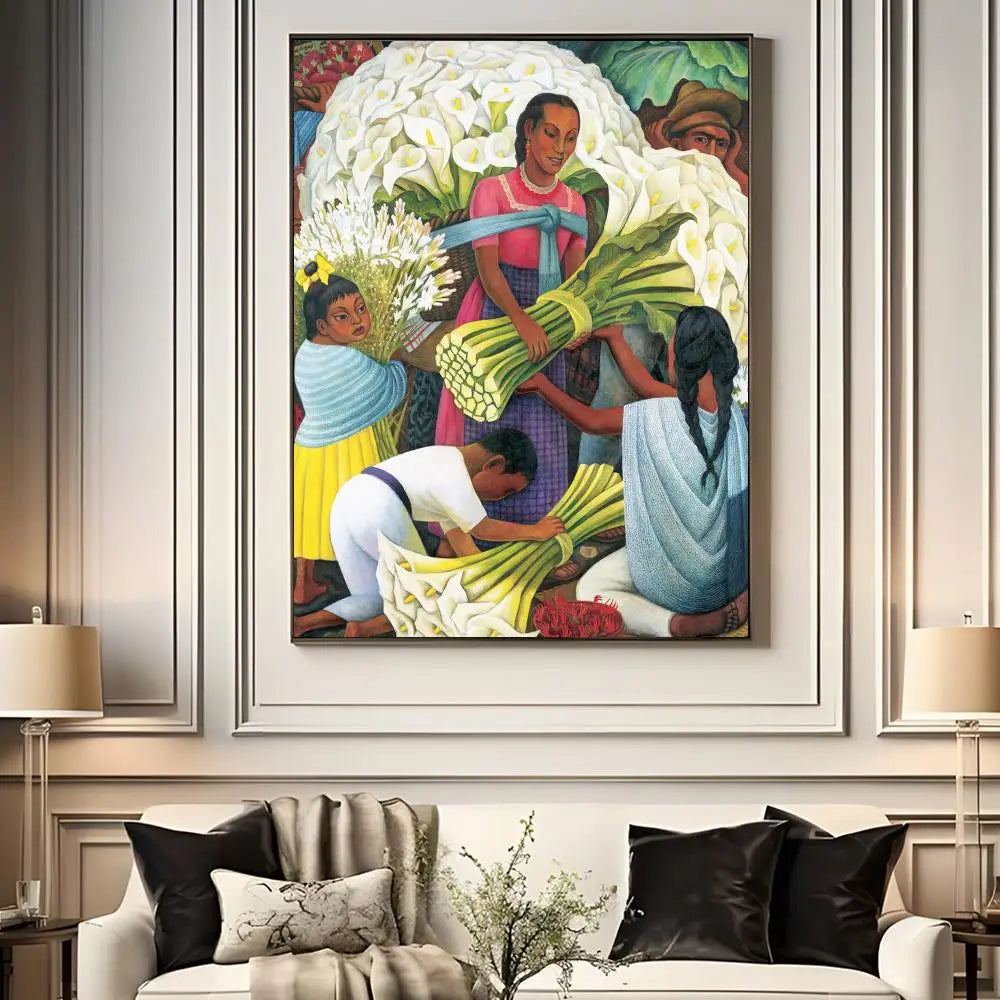 Diego Rivera Inspired Paint-by-Numbers Canvas Kit