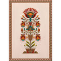 Mughal-Style Floral Botanical Wall Art Print — Indian Home Décor