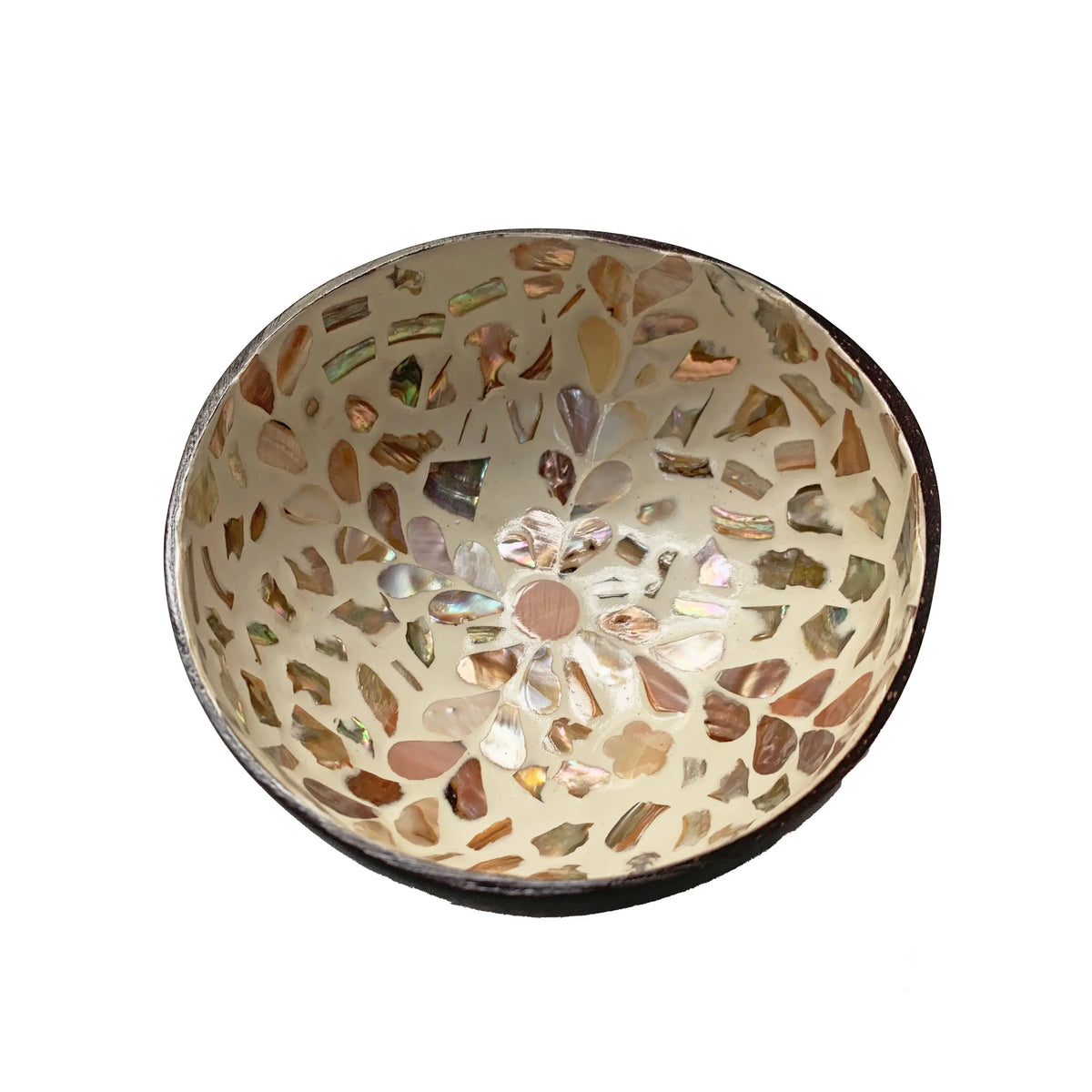Capiz-Inspired Coconut Shell Bowl — Handmade Filipino Storage &amp; Décor