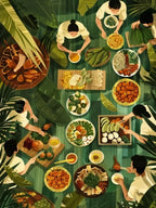 Filipino Landscape Canvas Print — Cuisine, Fishing & Nature Wall Art