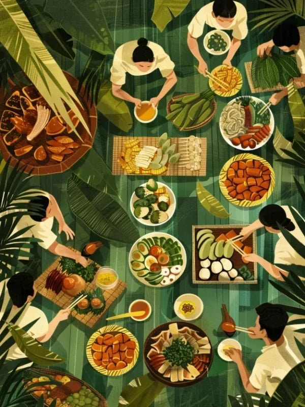 Filipino Cuisine Fishing Nature Landscape Posters Wall Art Canvas Painting Posters Prints For Living Room Decor