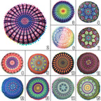 Moroccan Mandala Floor Cushion Cover — Round Bohemian Tatami Seat Cover