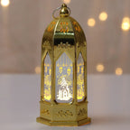 Eid Mubarak Moon LED Candle Lantern — Ramadan & Eid Al-Adha Décor