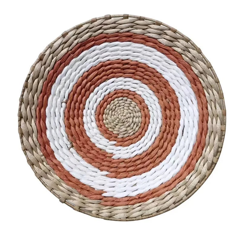 Boho Woven Wall Basket — Handcrafted Rattan Wall Décor