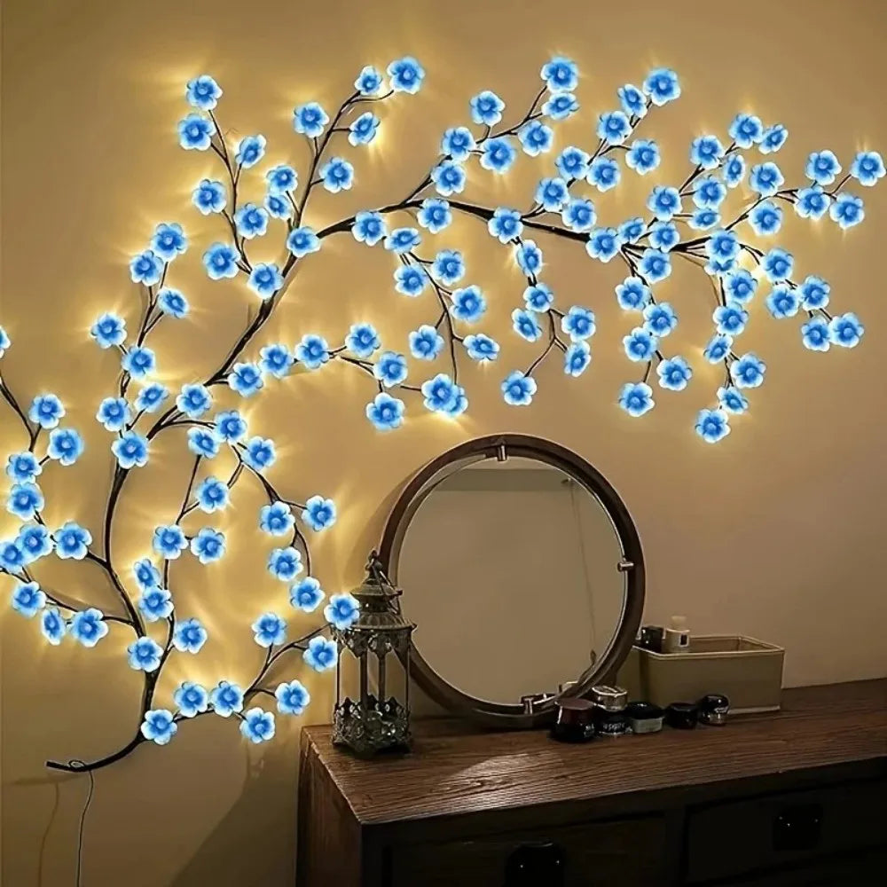 Cherry Blossom Branch LED Fairy Lights — USB Powered