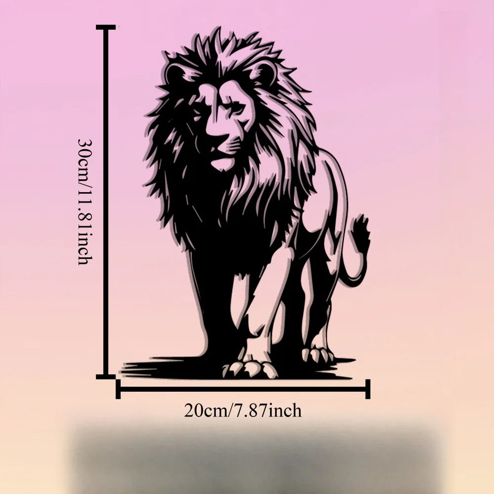 Lion Family Metal Wall Art — African Heritage Décor