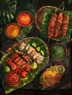 Filipino Landscape Canvas Print — Cuisine, Fishing & Nature Wall Art