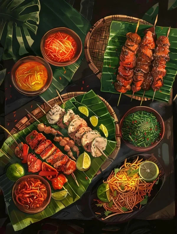Filipino Cuisine Fishing Nature Landscape Posters Wall Art Canvas Painting Posters Prints For Living Room Decor