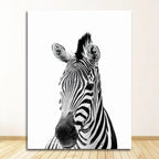 Safari Nursery Wall Art — Lion, Zebra & Elephant Print