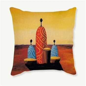 African Collection Living  Clothing Clipart Pillow Cushion  Woman case Sofa Car Decoration
