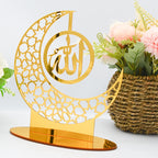 Ramadan & Eid Acrylic Tabletop Ornament – Islamic Home Décor Stand