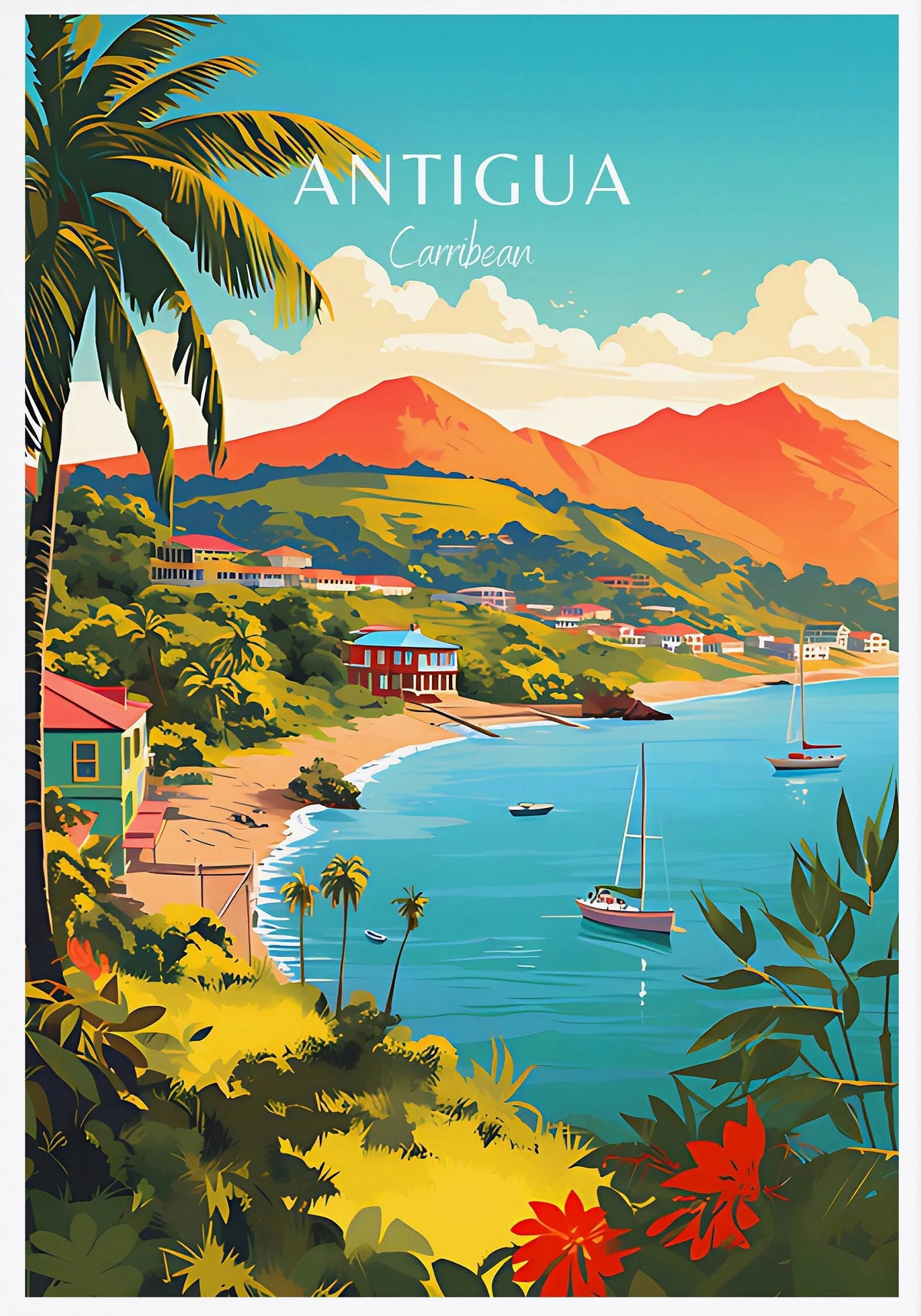 Peru, Cuba & Caribbean Travel Poster Canvas Print — Latin Heritage Wall Art