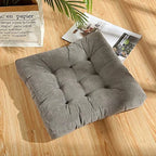 Square Floor Meditation Pillow — Tufted Yoga & Seating Cushion