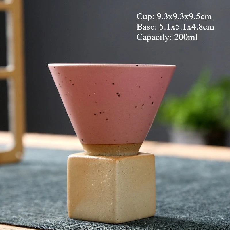 Japanese Pottery Tea Cup — Rustic Ceramic Coffee Mug