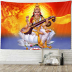 Buddha Meditation Tapestry — Indian Boho Wall Hanging