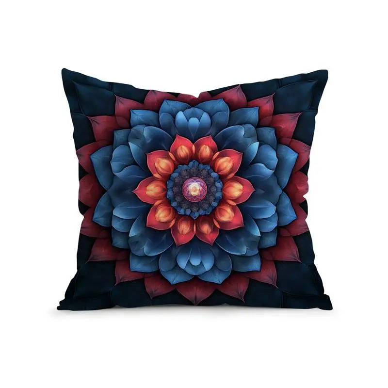 Bohemian Mandala Throw Pillow Cover