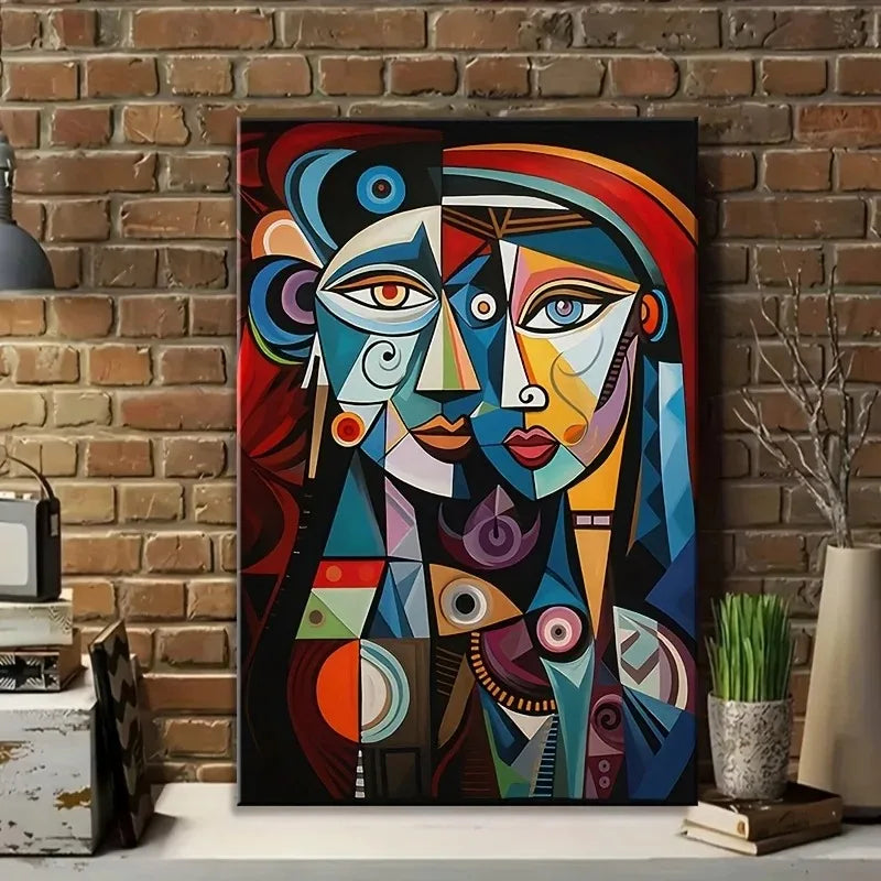 Abstract African Tribal Figure — Modern Expressionist Wall Art