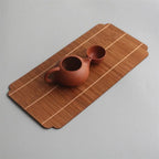 Woven Bamboo Tea Mats, Set of 2 — Japanese-Style Heat-Resistant Tea Ceremony Mats