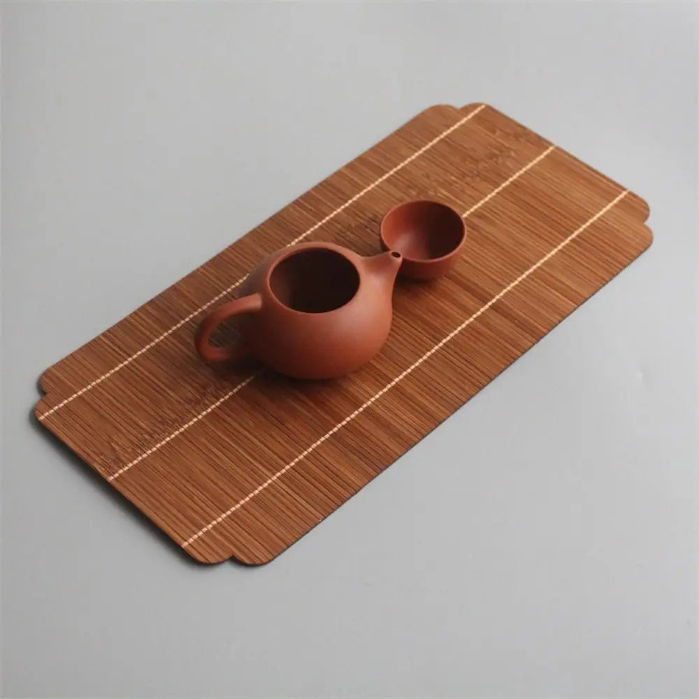 Woven Bamboo Tea Mats, Set of 2 — Japanese-Style Heat-Resistant Tea Ceremony Mats