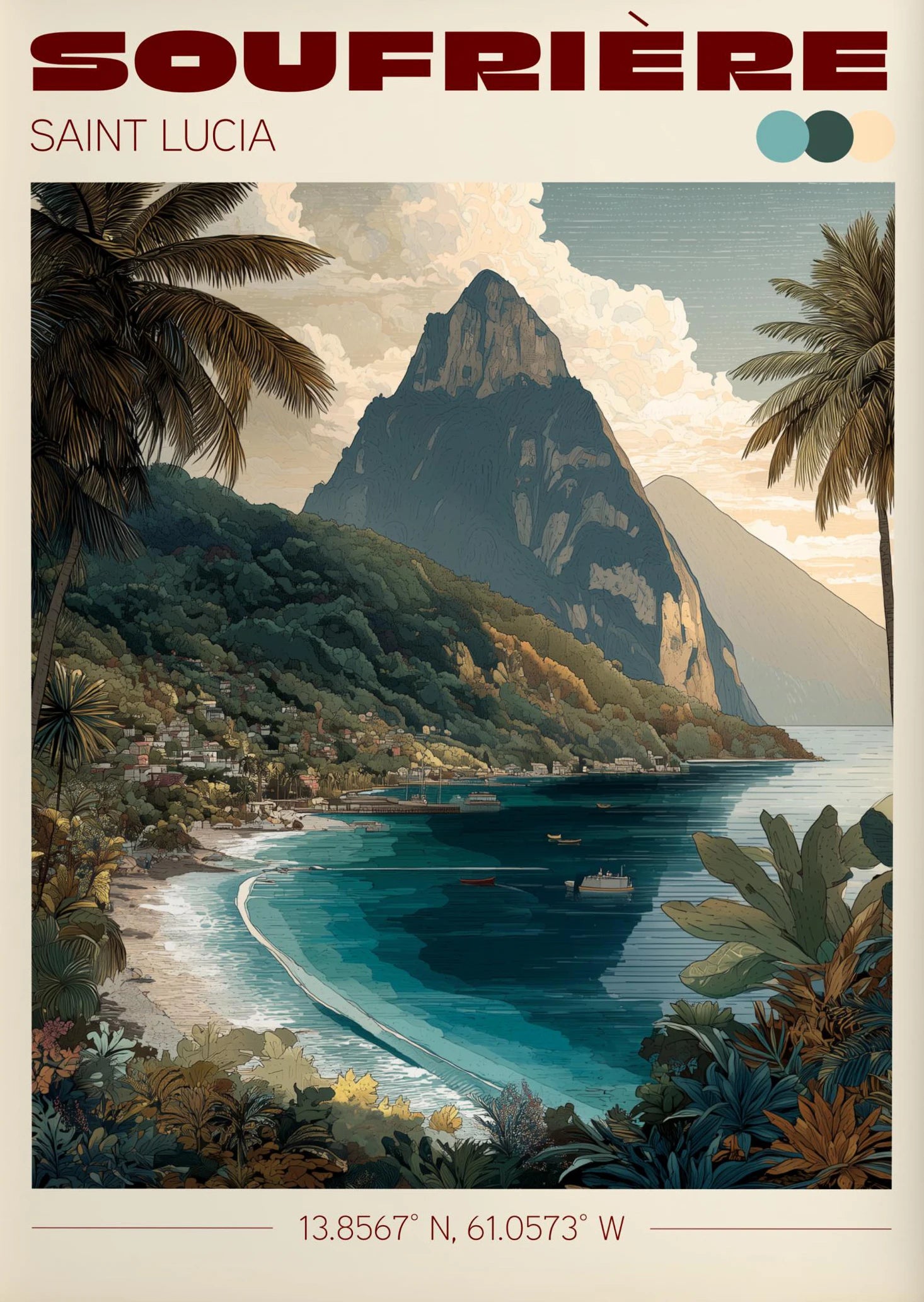 Vintage Havana, Cuba Travel Poster Canvas Print — Latin Heritage Wall Art