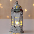Eid Mubarak Moon LED Candle Lantern — Ramadan & Eid Al-Adha Décor