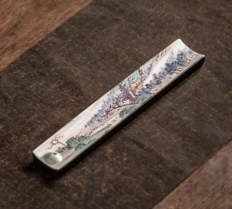 Zen Ceramic Incense Insert Enamel Handmade Thread Incense Burner  Home/study/office/tea Room/Yoga Room Aromatherapy Supplies
