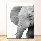 Safari Nursery Wall Art — Lion, Zebra & Elephant Print
