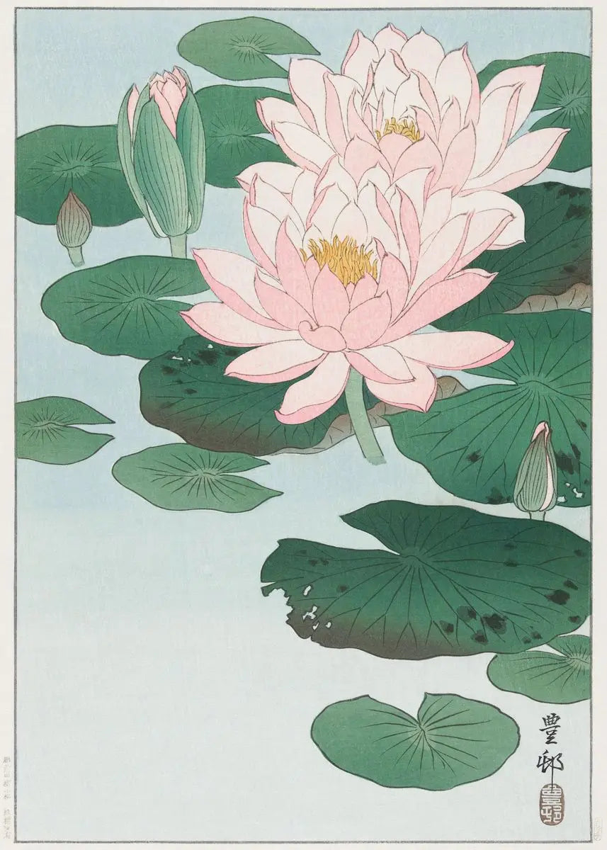 Ohara Koson Ukiyo-e Canvas Print — Vintage Japanese Kachō-e Wall Art