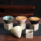 Japanese Pottery Tea Cup — Rustic Ceramic Coffee Mug