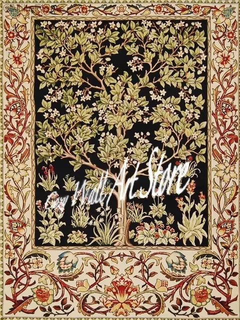 Tree Of Life Art William Morris Landscape Canvas Wall Art Vintage Nature Scenery Prints Modern Home Living Room Decoration