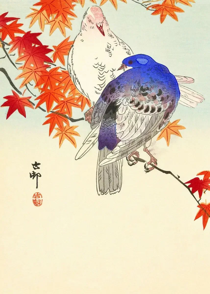 Ohara Koson Ukiyo-e Canvas Print — Vintage Japanese Kachō-e Wall Art