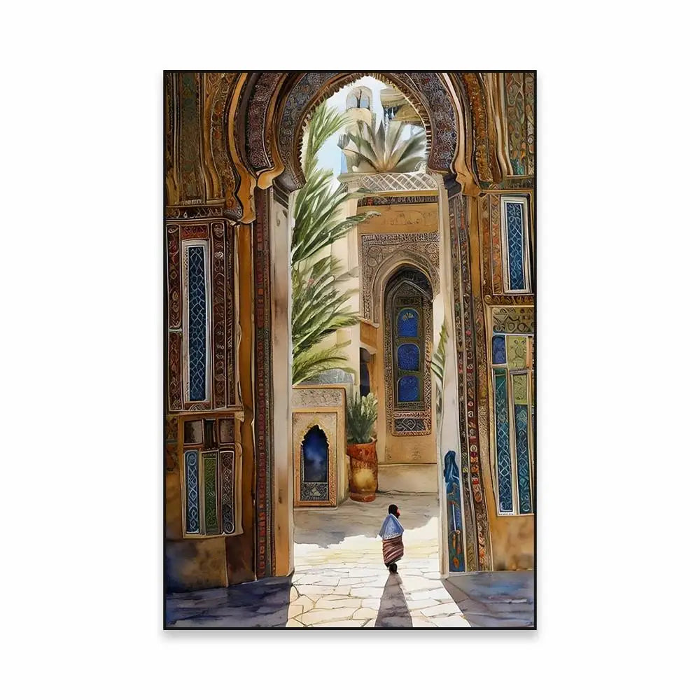 Morocco Travel Canvas Print — Chefchaouen Blue City & Moroccan Landscapes