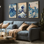 Japanese Wave Ukiyo-e Canvas Print — Vintage Japanese Wall Art