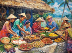 Filipino Landscape Canvas Print — Cuisine, Fishing & Nature Wall Art